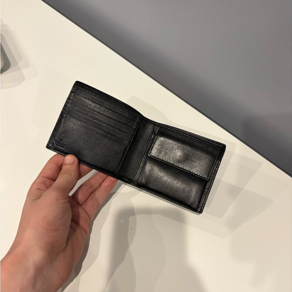 Gucci Black Leather wallet rainbow - Picture 3 of 4